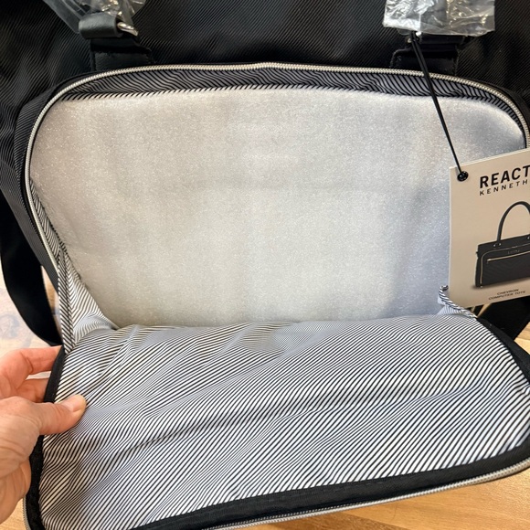 Kenneth Cole REACTION Chelsea Quilted Chevron 15" Laptop & Tablet Business Tote - Picture 13 of 14